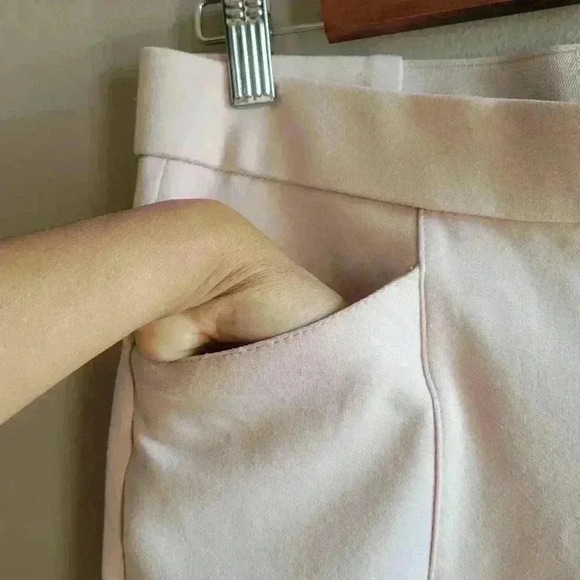 Anne Klein Women's Blush Pink Leggins / Pants Elastic Waist 28" Spandex - Picture 4 of 11